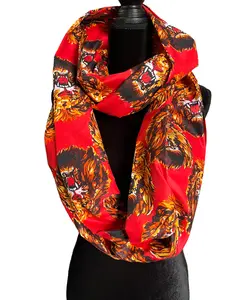 African Print Infinity Scarf & Head Wrap