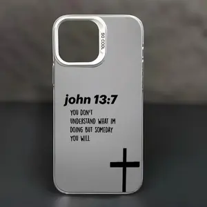 "John 13:7 Cross Christian Aesthetic Phone Case – Faith-Inspired Design, Anti-Scratch Shockproof Cover, Compatible with iPhone 15/16/17 Series "