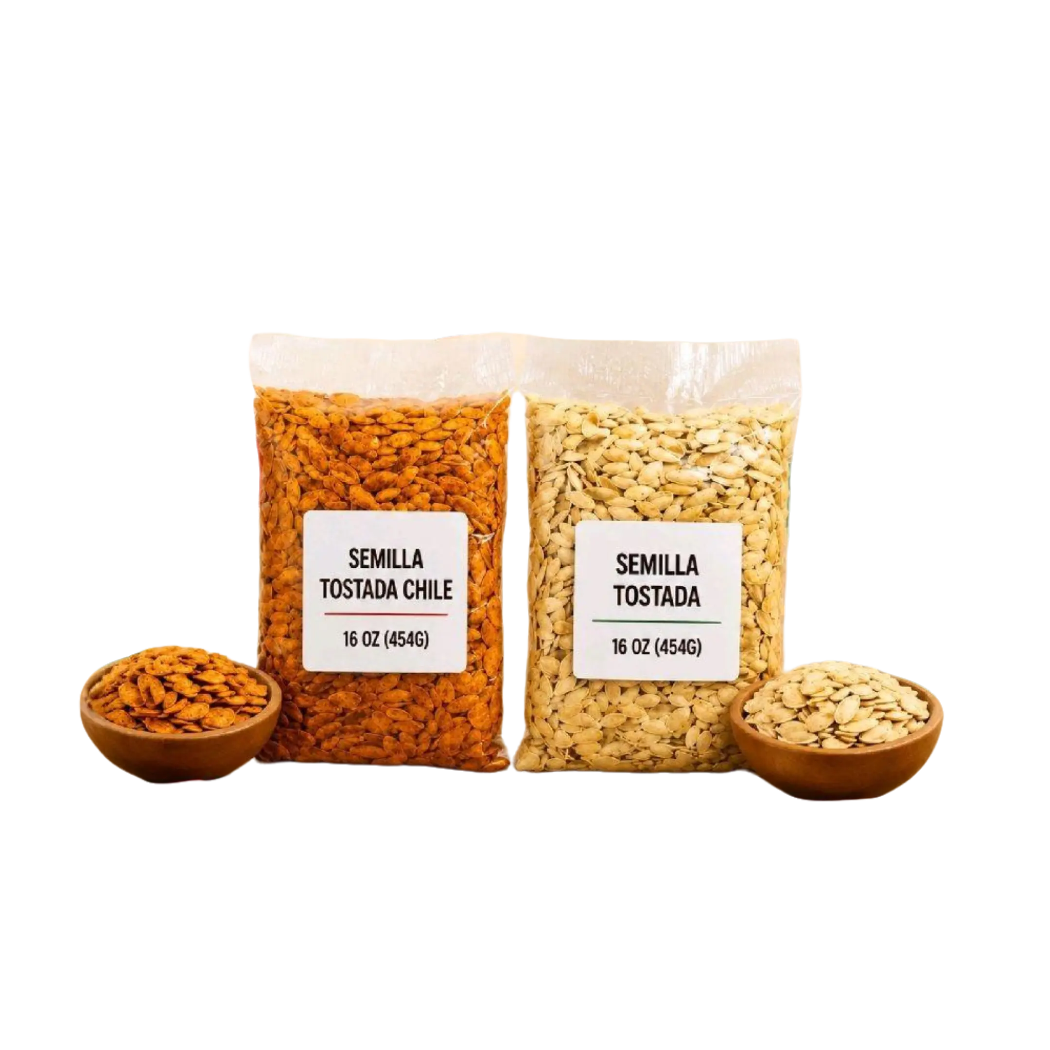 Semilla Tostada Pumpkin Seeds – Original con Sal & Chile Flavor – 16 oz (454g) ️ Snacks Chilli