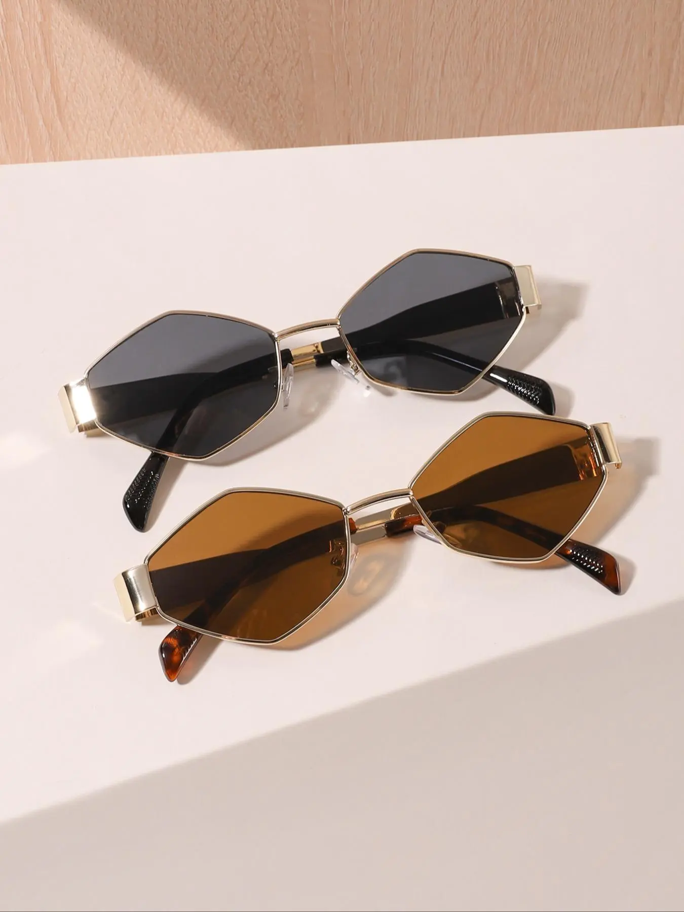 Women's Elegant Geometric Frame Sunglasses, High Quality Sunglasses, Trendy Casual Sunglasses for Everyday Use, Fashion Accessories for Outdoor Activities, Summer Trendy Sunglasses, Fashionable Sunglasses, Casual Stylish Glasses