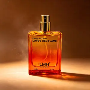 LOVE'S RED FLAME Cologne for Women | Fresh Fruity Floral & Warm Amber Wood | Aesthetic Bottle Long-Lasting Fragrance | Perfect Birthday & Holiday Gift for Mom, Wife or Girlfriend