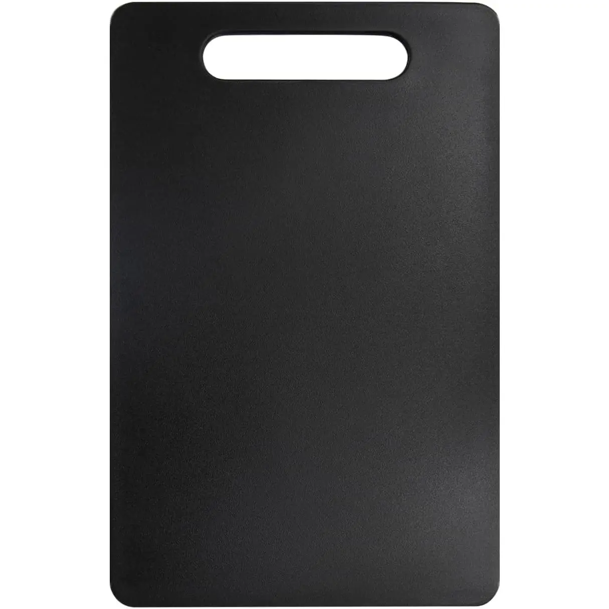 Plastic Utility Cutting Board with Handles  Food Safe PP Material BPA Free Dishwasher Thick Chopping Large Size Easy Grip Handle for Kitchen (Black)