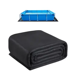 VEVOR Rectangle Pool Liner Pad, 16x 32 ft Pool Liner Pad for Above Ground Swimming Pools, Extra-Thick Pool Mat, Prevents Punctures, Recycled Geotextile Material Underlayment Pad, Extend Liner Life