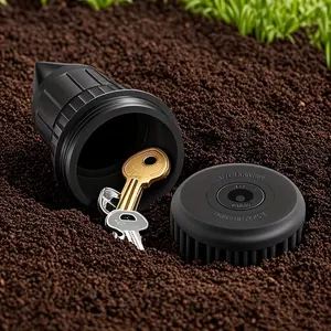 Garden Key Hider, Realistic Underground Watering Can Key Safe, Key Storage, High Quality Plastic, No Battery Needed, Outdoor Garden & Patio Security