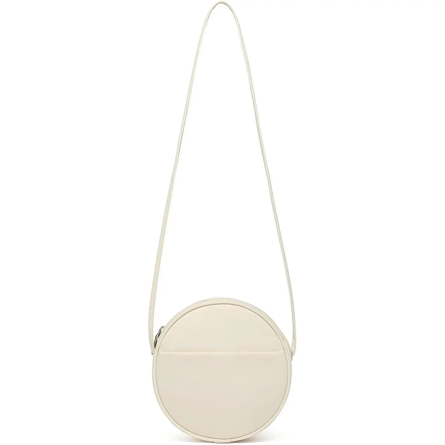 Circle Crossbody Bag for Women NYLON Circle Purse with Zipper Adjustable Knot  Straps
