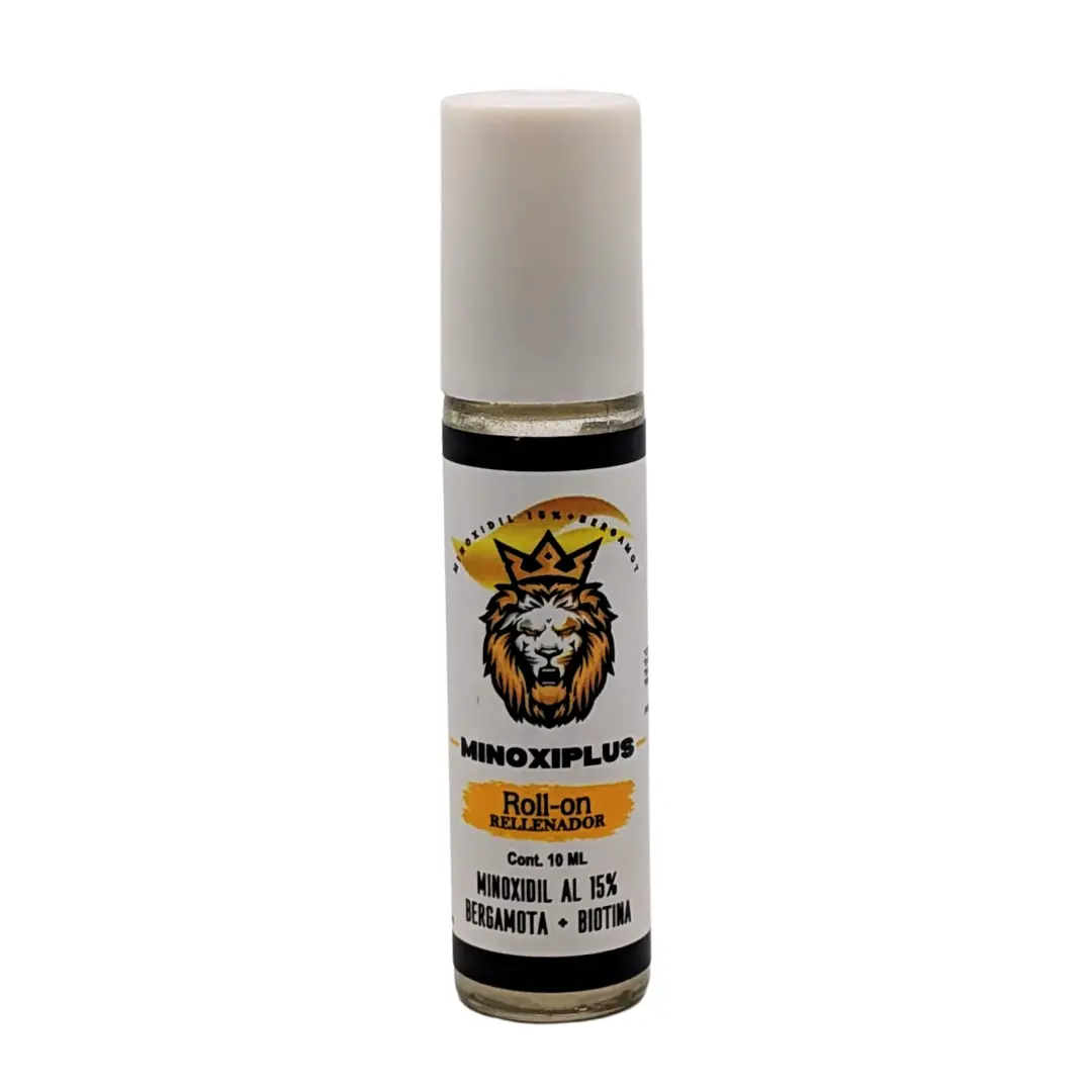 Minoxiplus Minoxidil 15% + Bergamot Roll-on 10ml Men's Perfume Scent for Beard & Mustache