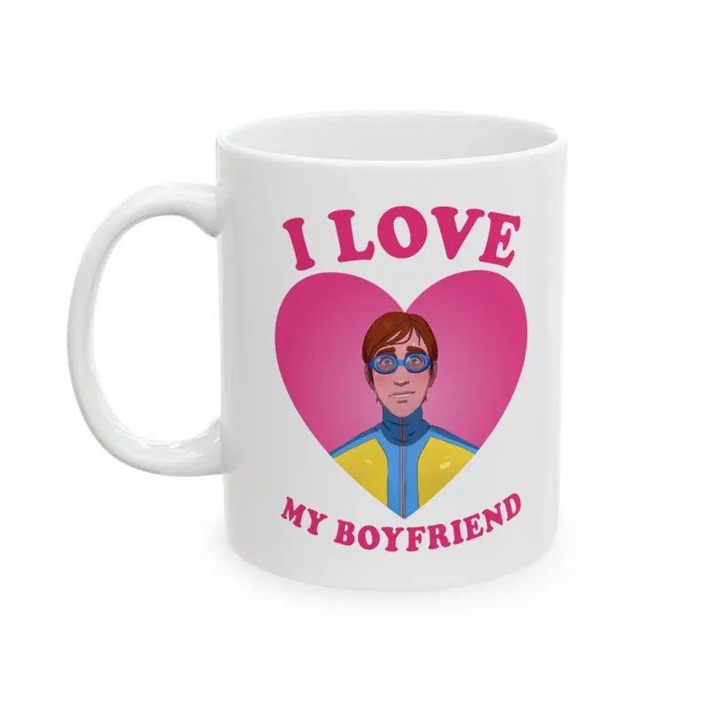 I love my boyfriend Waterboy Dispatch Gaming mug, Videogame Funny mug, Waterboy Dispatch Game mug