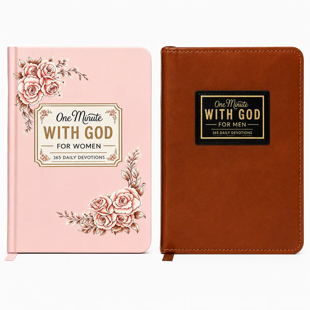 One Minute with God for Men, 365 Days Devotional Journal, Portable Daily Reflections Book, perfect holiday gift