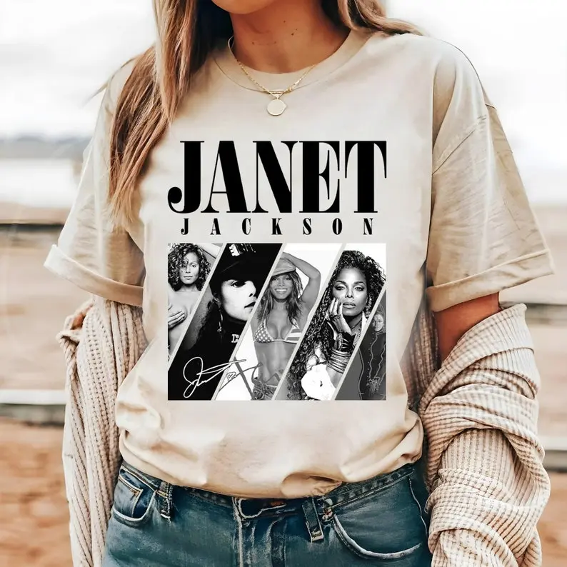 Janet Jackson Shirt 2024, Together Again 2025 Tour Shirt, Janet Jackson Signature Shirt, Janet Jackson 90s Shirt, Queen of Pop JanetJackson Shirt