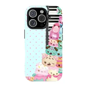 Shopkins Cartoon Print Phone Case, Compatible with iPhone X, 11, 12, 13, 14, 15, 16, 17 & more