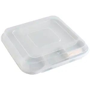 Nordic Ware Divided Dinner Tray with Cover Nordic Ware Divided Dinner Tray with Cover