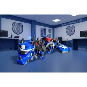 Police-Inspired Dragon – 3D Printed Collectible | Law Enforcement Tribute Dragon