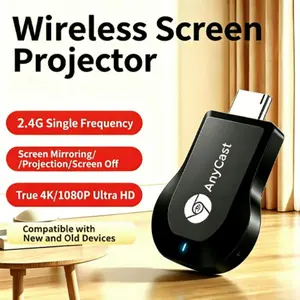 1080P Full HD WiFi Display Dongle, Wireless HDMI Screen Cast Adapter, 65FT Stable Transmission Miracast Airplay Mirroring, Compatible with Smartphone Laptop Tablet for Home Theater Office Presentation