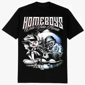 Home Boys Dale Vida Homie, Chicano Clothing, Cholo, Gangster clothes, Hoodies for men, Men's clothing, Streetwear, Lowrider, Graphic tee, Men gifts