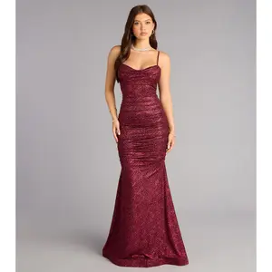 Adelyn Glitter Knit Mermaid Dress