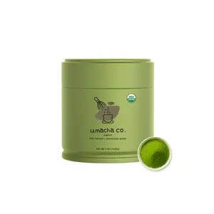 Umacha Co. Organic First Harvest Ceremonial Matcha 30g USDA Certified Ceremonial Grade Green Tea Powder Beverage