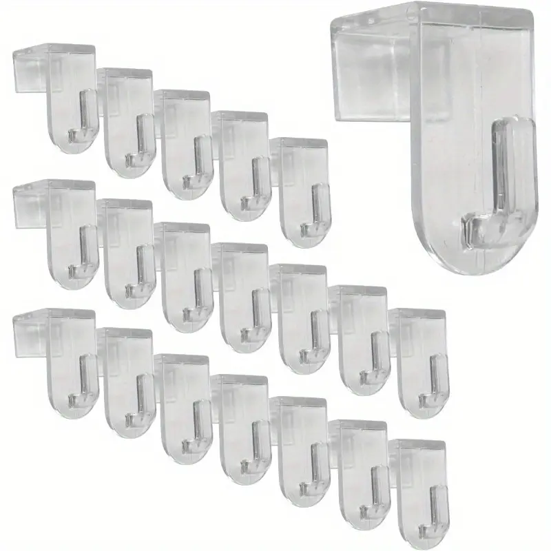 8pcs Window Hooks, Decorative Hooks, Hangers, Transparent,  Suitable for Windows with A Maximum Folding, Perfect for Window Decoration