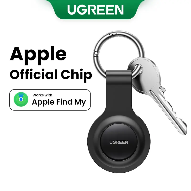 UGREEN 2Pack FineTrack Smart Finder Compatible with Apple Find My (iOS Only) Keys Finder and Item Locator for Luggage, Backpack, Suitcases, Replaceable Battery (Black)nder Smart Tag for Key Luggage Passport，DealsForYouDays