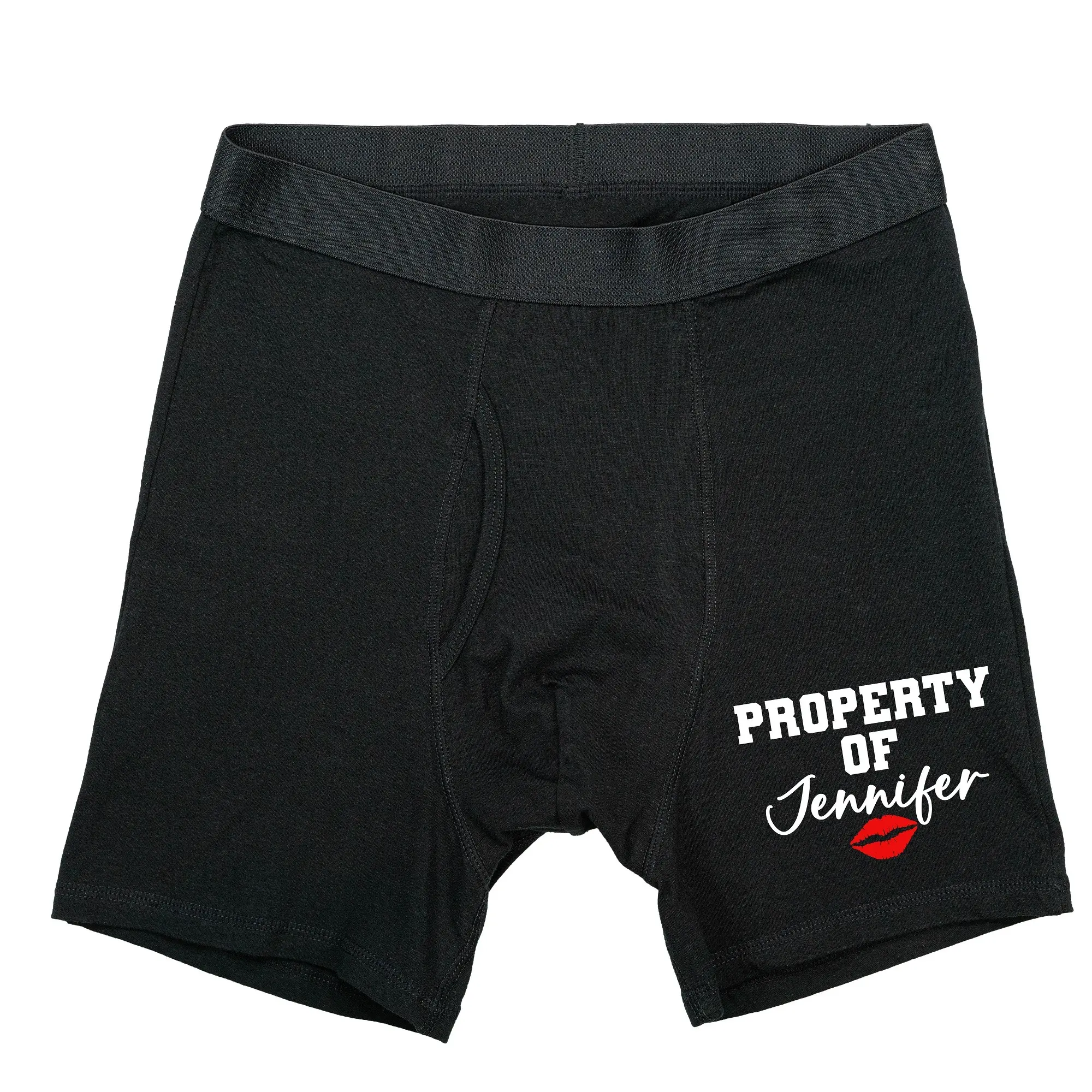 Property Of Jennifer Men's Underwear, Personalized Wedding Day Men's Boxer, Sarcastic Anniversary Gift For Husband, Custom Name Men's Boxer, Valentine's Day Men's Boxer