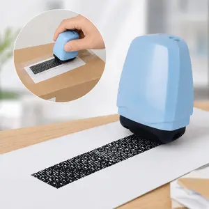 Portable Confidential Privacy Protection Security Roller Stamp, Practical Identity Theft Protection Roller Stamp, Security Privacy Blocker Tool for Daily Information Shielding