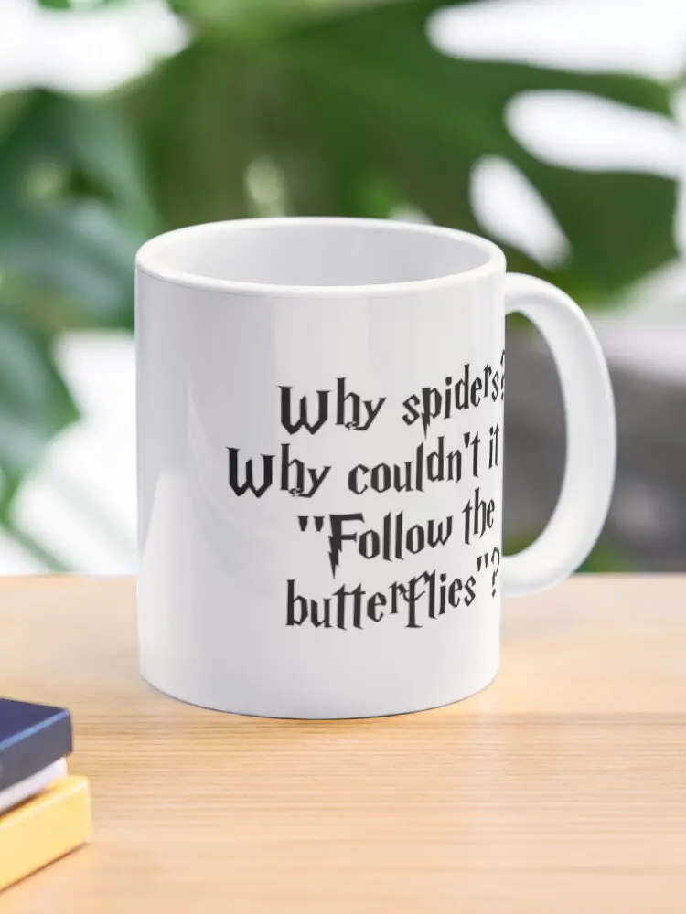 Follow the Butterflies Ceramic Mug, Motivational Quote Cup, Gift for Friends