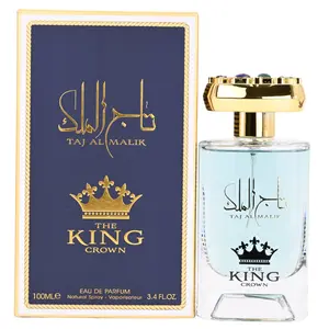 Ard Al Zaafaran Taj Al Malik The Crown King Men's EDP Intense Perfume Fragrance, 3.4 fl oz, Bold Scent Spicy Woody Citrus-Scent with Cedarwood Base, New in Box