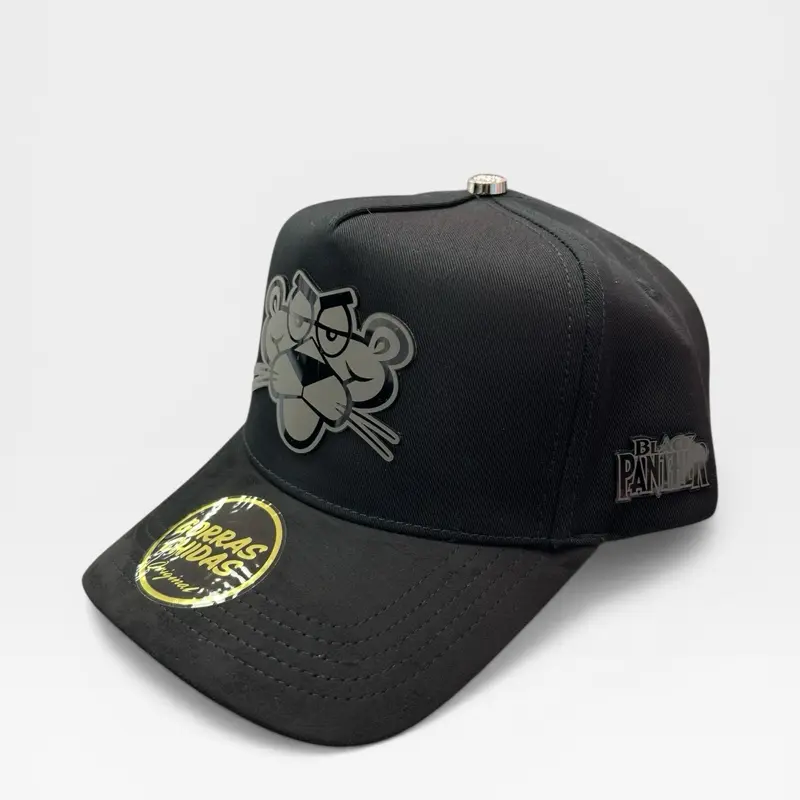 High-Quality Black Panther Plate Edition Snapback Hat - Adjustable, Panther Graphic Design for Men and Women, Snapback Hats, Adjustable Hats