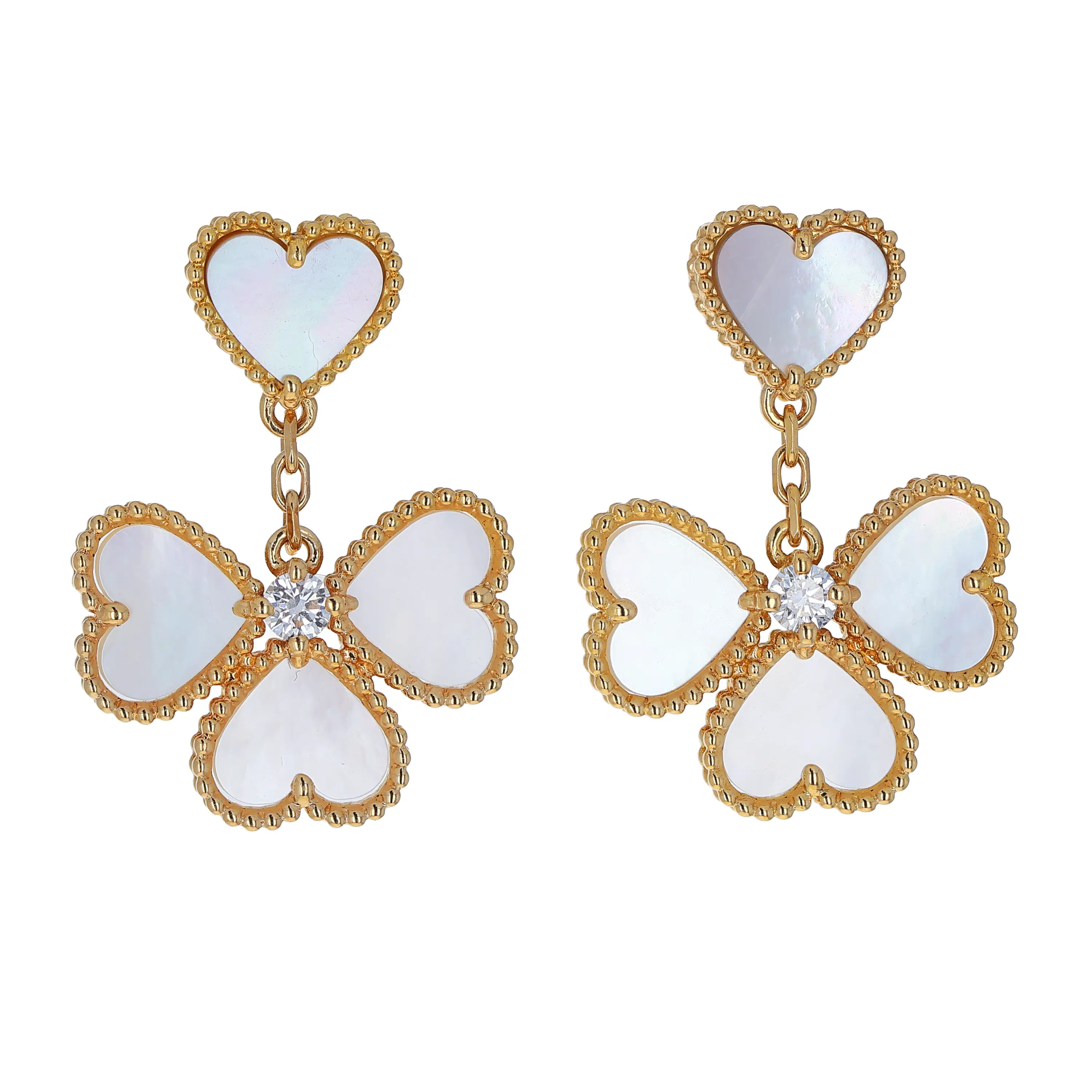 Pre-owned Van Cleef & Arpels Sweet Hearts Drop Earrings