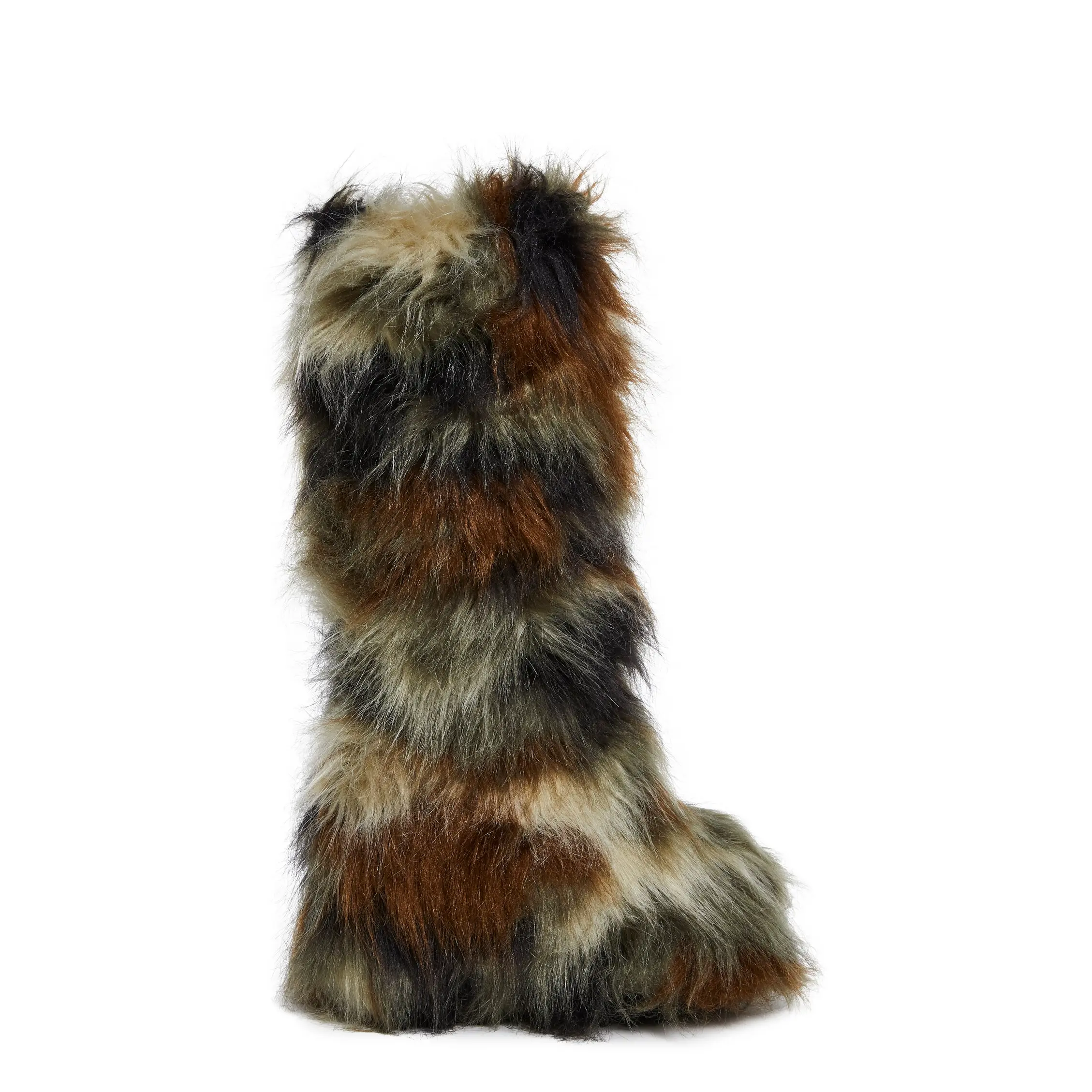 Liquid Rhythm Faux Fur Boots - Camo