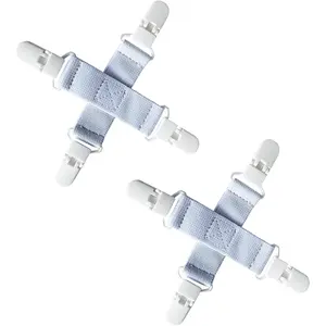 Bed Sheet Detangler 2 Pack–Reduces Laundry Tangling, Twisting & Knotting in Washer & Dryer–Keeps Bed Sheets, Duvet Covers & Blankets from Wadding–Saves Time & Wrinkles (White)