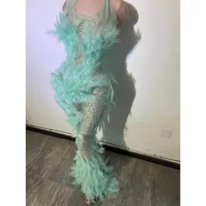 Baby Green Queen dress custom (knee length)