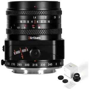 7artisans 50mm F1.4 Tilt Lens, APS-C, Prime Large Aperture Lens, Compatible with Sony E Mount Mirrorless Camera a7 a7II a7III a7R a7RII a7RIII a7RIV a7S a7SII a9 a7C