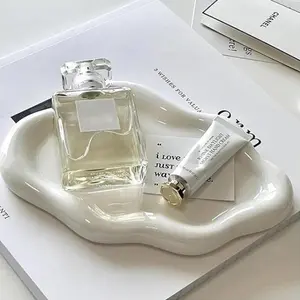 Small Jewelry Dish Tray for Women, Ceramic Jewlery Tray, Ring Holder Jewelry Plate Tray, Cute Decorative Dish, Perfume Trinket Dish for Ring Earring Cloud