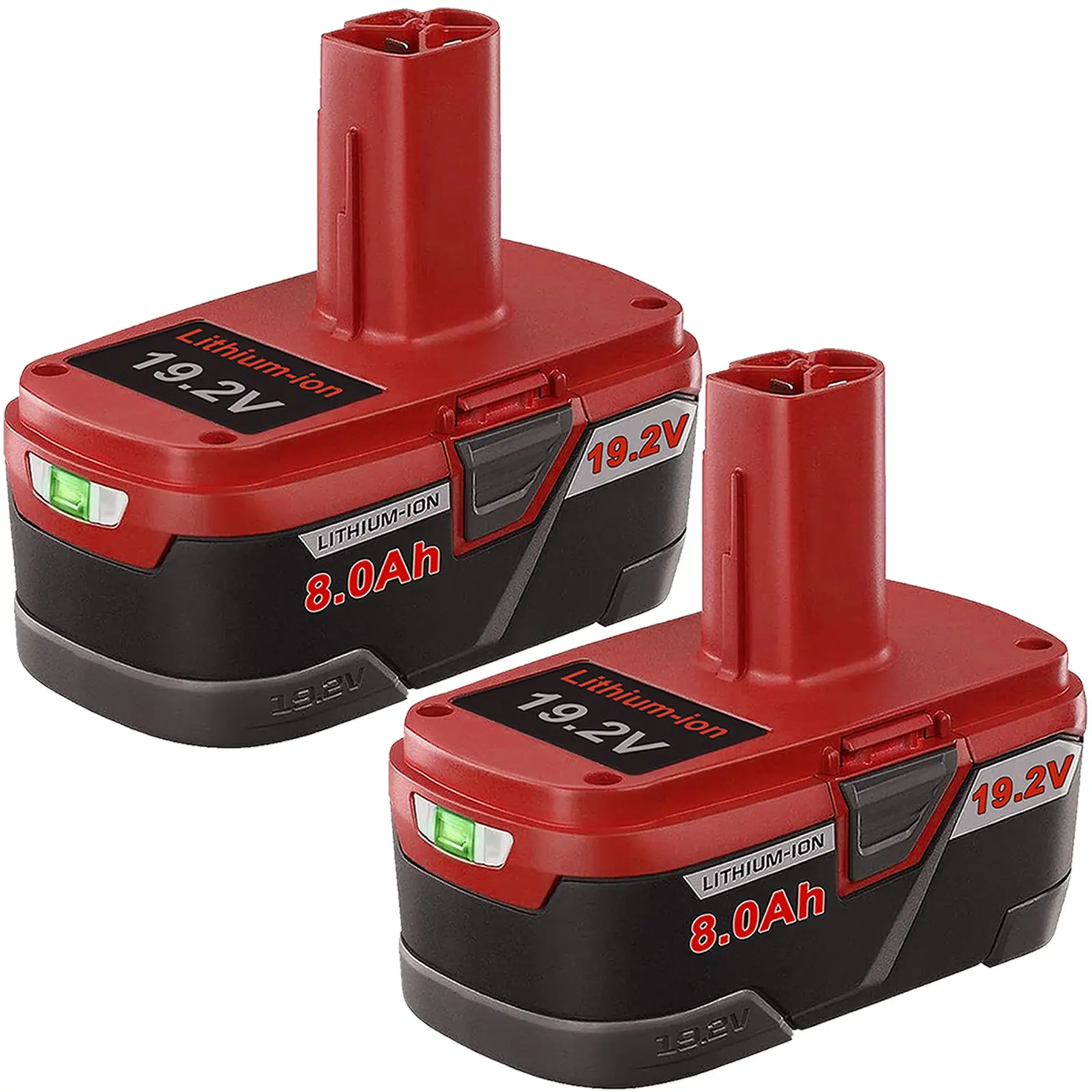 high quality  2pack 19.2 Volt XCP 8.0Ah Lithium Battery For Craftsman C3 Diehard PP2025 PP2030
