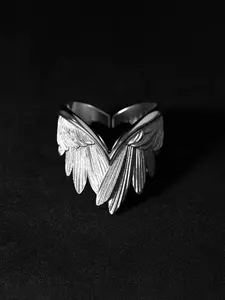 Creative Angel Wing Adjustable Ring Finger, Unisex Open Slit Wings Ring, Unique Fashion Accessory, Perfect Gift for Friends and Family