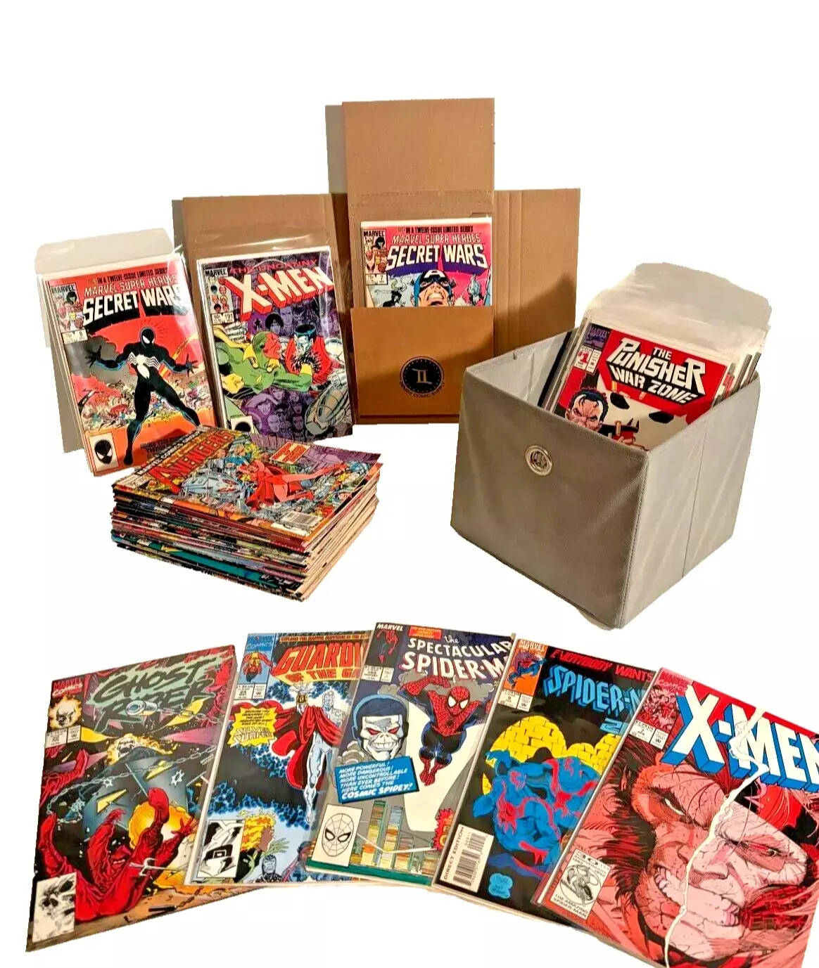 MARVEL Comic Book Lot of 10 Issues (BAGGED AND BOARDED)