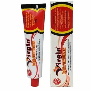 Virgin Hair Fertilizer 125g - Hair Growth & Anti-Dandruff Scalp Treatment Cream with Peppermint Oil & Lanolin for Thinning Edges Breakage & Dry Scalp