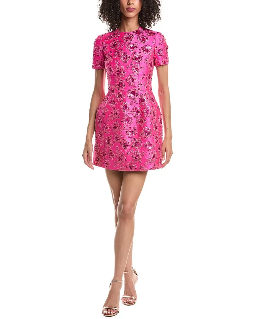 Valentino Ricamato Silk-Blend Mini Dress