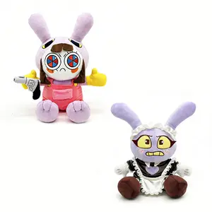 The Amazing Digital Circus Jax Plush Maid Outfit Soft Rabbit Plushie Gift doll vibrant toys for girl plushies baby dolls