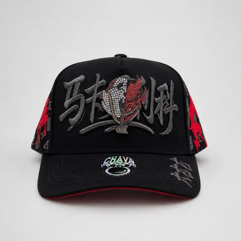 Gorra de Makabelico chava Hats  con bolsa secreta aromatizante de regalo Metal Adiamantada Hat with Metal Plait, High-Quality Cotton, Stylish Design, Elegant Look