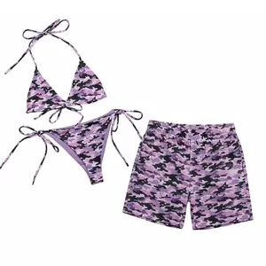 Camo matching set – bold, trendy & eye-catching, perfect for beach days and street style, beach summer vacation