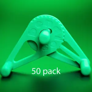 Bendies LST Plant Training Clips 50 Pack - Adjustable Low Stress Support Clips for Stem Bending, Grow Tent, Plant Ties & Gardening Accessories