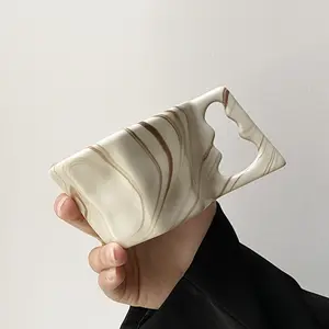 Creative Ink Design Ceramic Mug, High Aesthetic Home Water Cup, Witchy Teacup, Ideal for Breakfast & Tea Time, Perfect Gift for Holidays