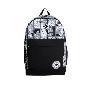 Converse x Transformers Limited Edition Backpack with Cartoon Graffiti Design for Daily Commute and Casual Wear