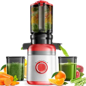 GlowWise Cold Press Juicer Machine - 4.35 Extra Wide Feed Chute, Quiet Masticating Juicer for Fruits & Vegetables, Easy to Clean & Assemble, Ideal for Home Kitchens, Healthy Families & Fitness Lovers