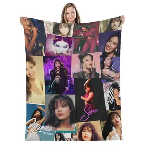 Selena Quintanilla Blanket Plush Polyester Cooling Soft Cozy Throw for Women Men Kids Bed Couch Sofa Travel Home Decor Gift