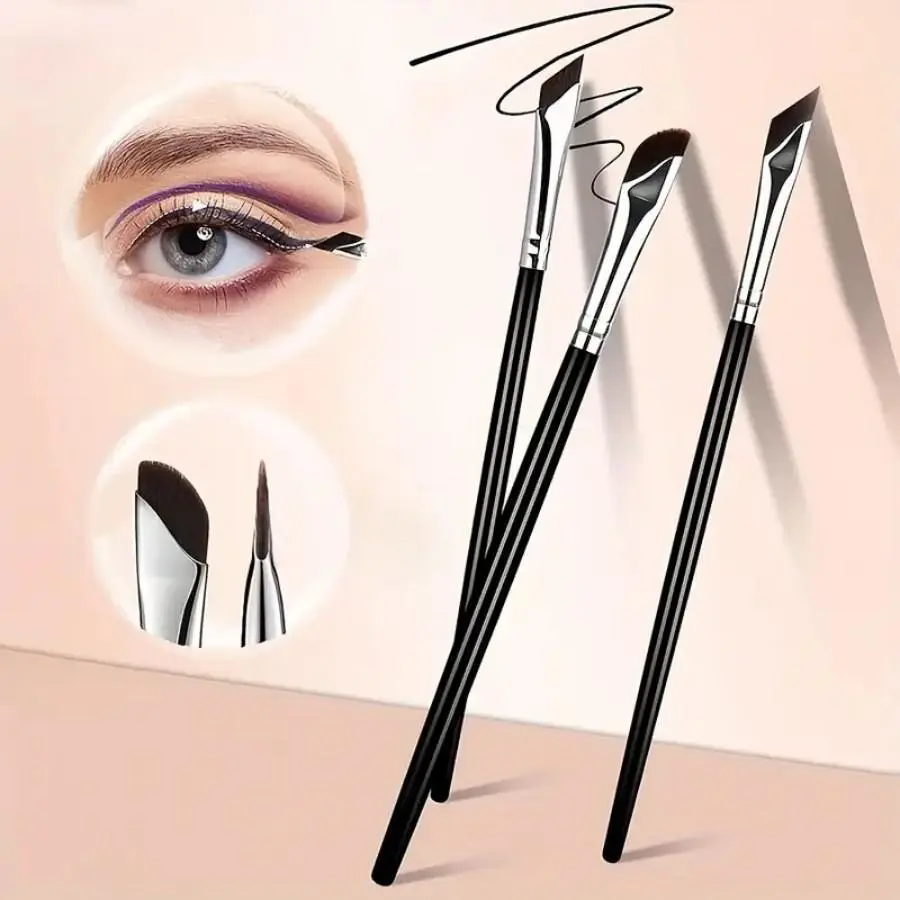 5-Piece Synthetic Eyes Makeup Brushes Set for Beginners - Professional Tools with Soft Detail, Blending, Eyeshadow, Liner & Angled/Bevel Brushes for Precise Application, Soft Detail Brushes, Makeup Blending Brush