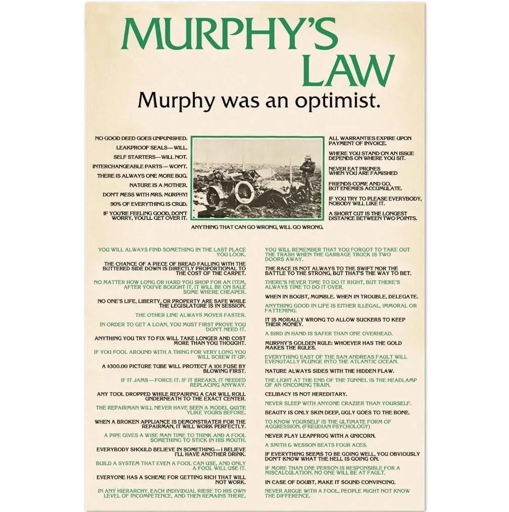 Murphy’s Law Poster