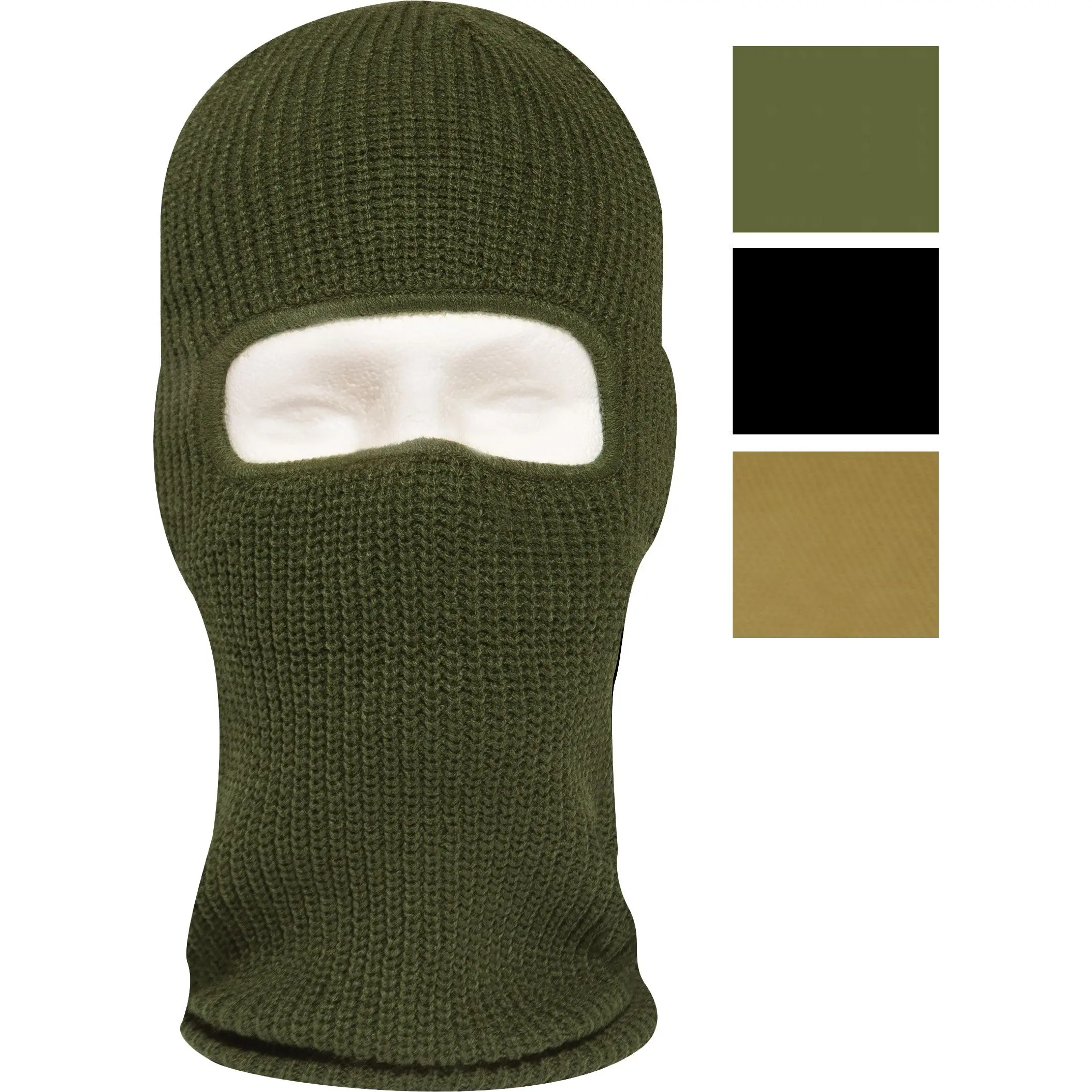 Funky 1-Hole Fine Knitted Acrylic Ski Face Mask, One Size Windproof Sports & Outdoor Face Cover, Insulates Head and Neck to Keep Warm