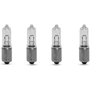4 PCS Light Bulb, 12V Plug and Play Car Turn Signal Light, BAX9s Daytime Running Light, BAY9s Rear Fog Reversing Light Bulb for Automotive Motorcycles Cars Trucks (White)
